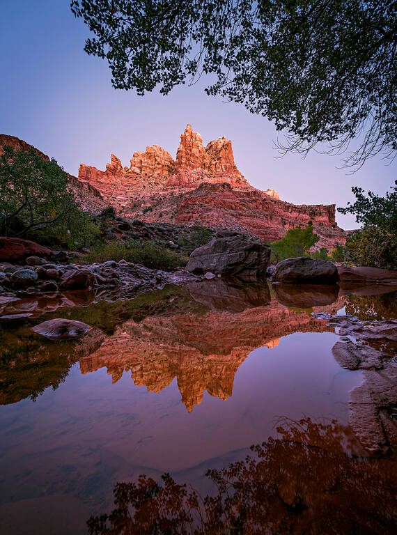 <p>Dusk settles in Dark Canyon, part of the 1.36 million-acre Bears Ears National Monument.</p>